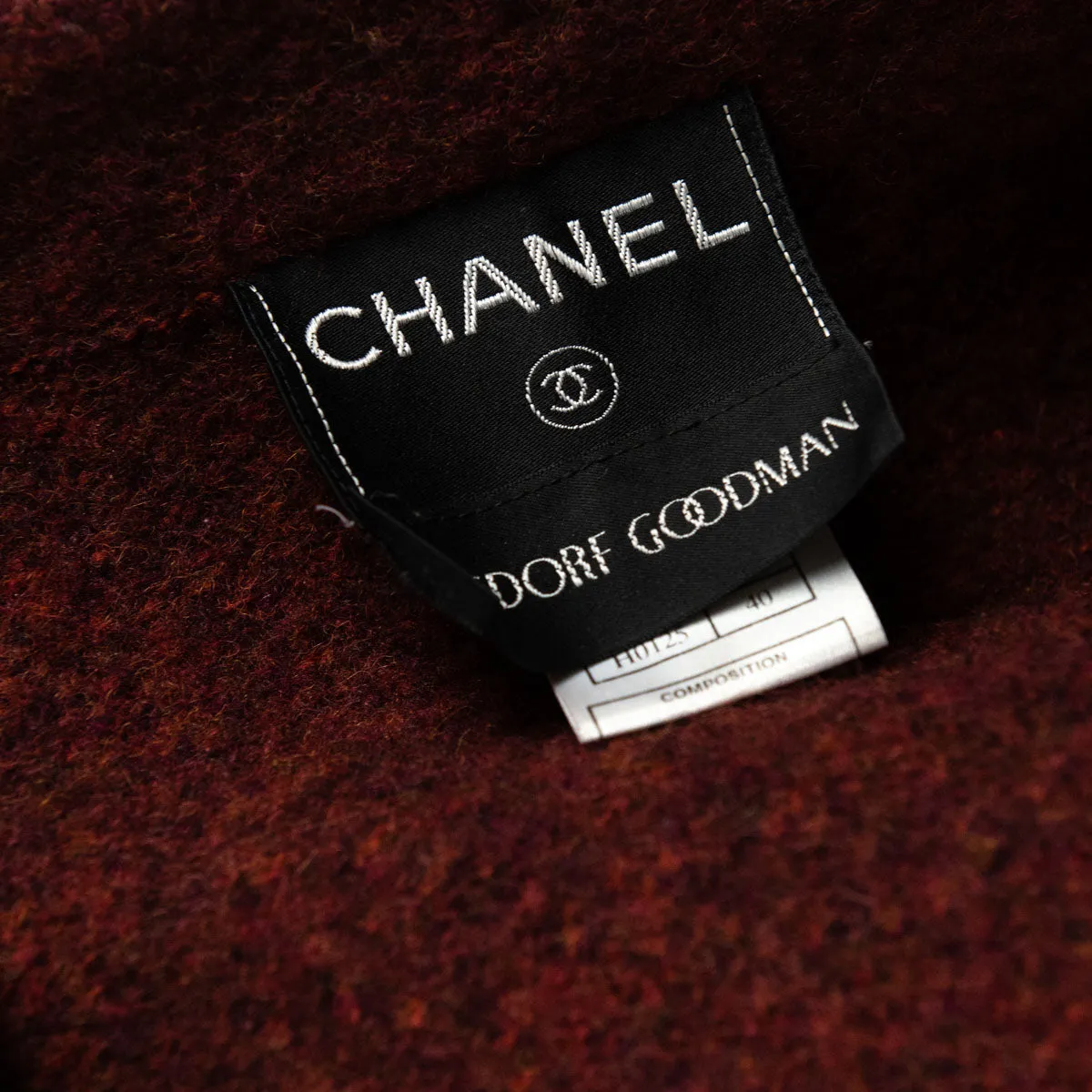 Chanel Rust Tweed Zip Vintage Jacket Size M | FR 40