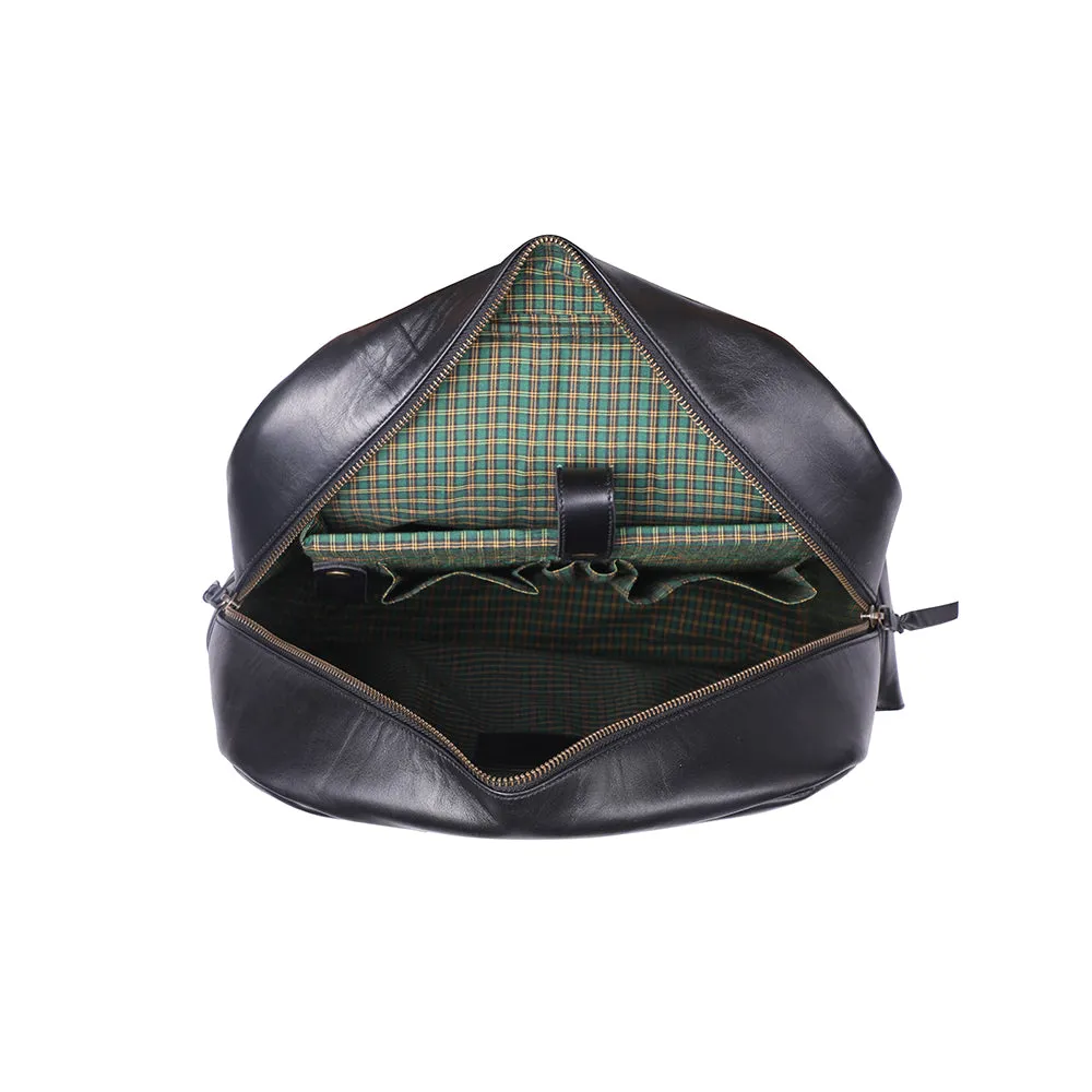 Chief Backpack - Black Leather