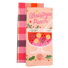Christmas Punch - Cotton Dishtowels Set of 2 by Danica