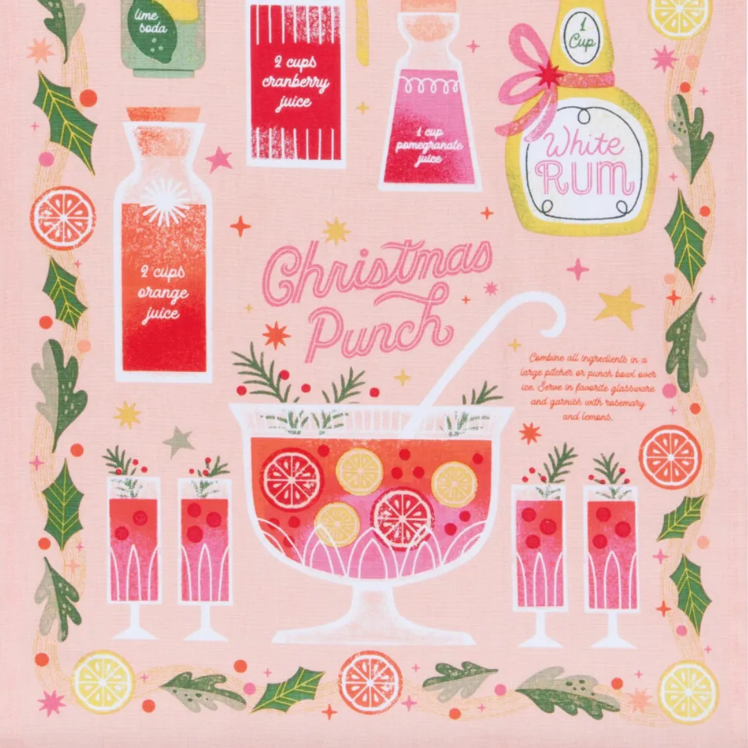Christmas Punch - Cotton Dishtowels Set of 2 by Danica