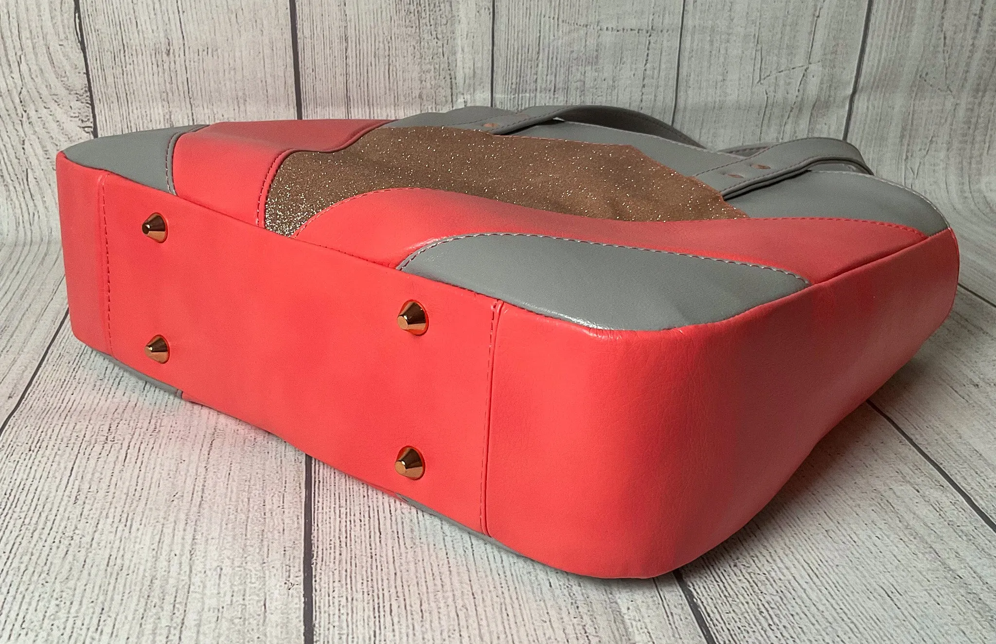 Custom Coral Diamond Handbag