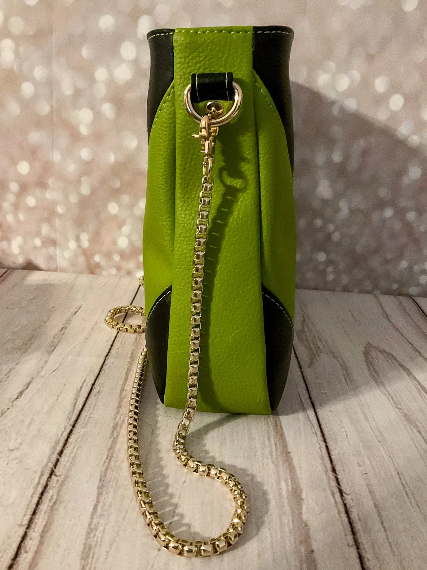 Custom Green Diamond Crossbody
