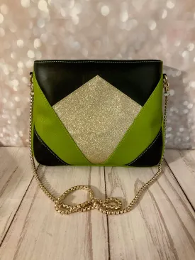 Custom Green Diamond Crossbody