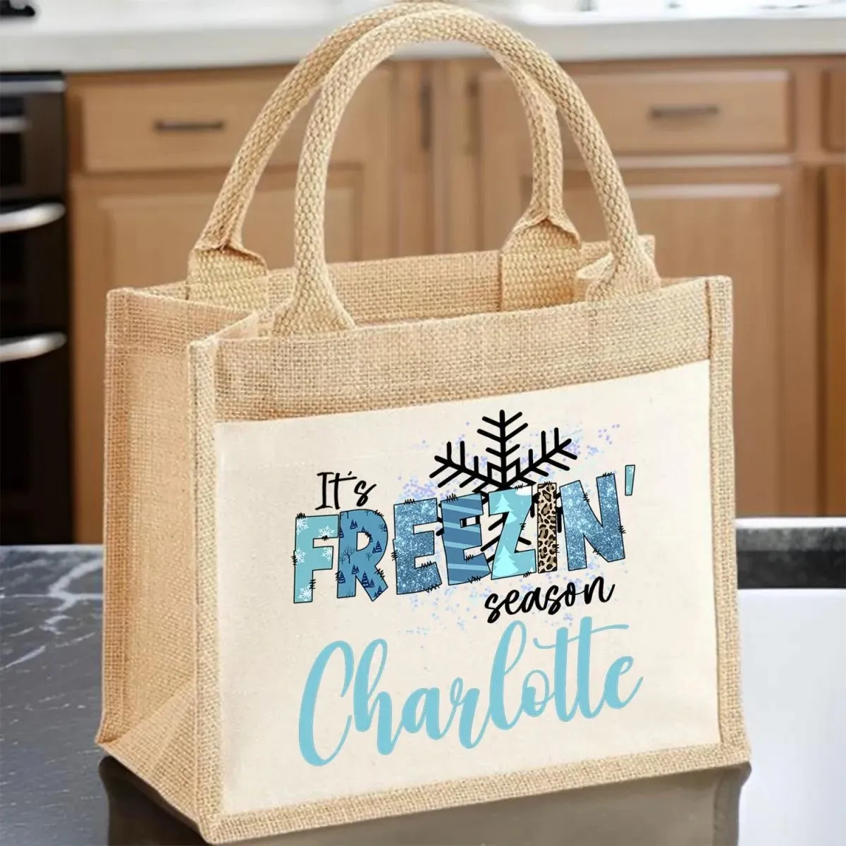 Customisable Winter Tote - Teen's Christmas Present - Festive Design
