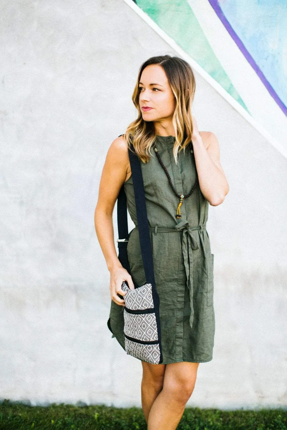 Diamond Pattern Travel Bag