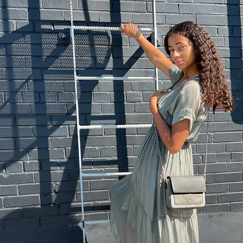 Espe Cheri Grey Crossbody Bag (Women's)