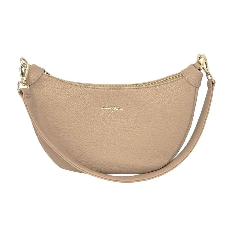 Espe Crescent Crossbody Beige Bag (Women's)