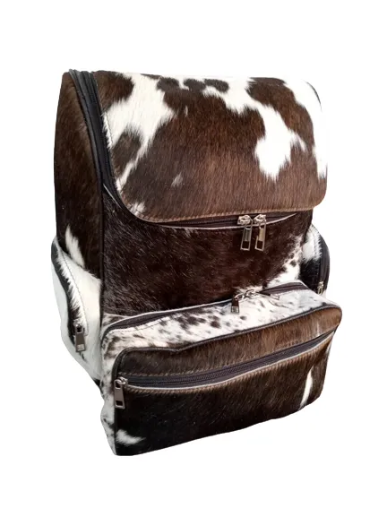 Exquisite Cowhide Backpack Bag | Brown Unisex Bag