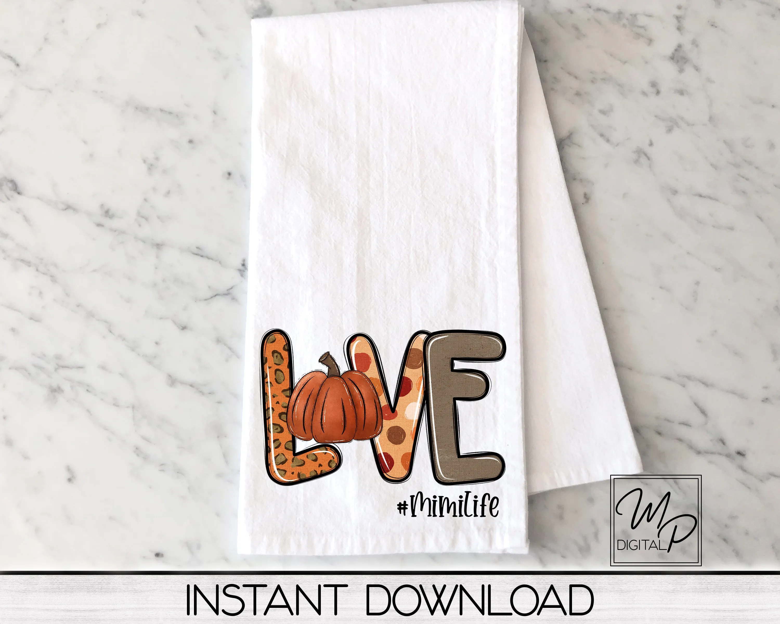 Fall Grandma Love VOL 1 Sublimation Design PNG Digital Download - Pumpkin, Tote Mug Tshirt Tumbler Sublimation - Commercial Use