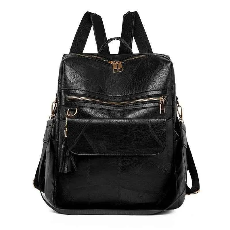 FC221 Vintage Leather Daypack: Cool Backpack with Large Capacity