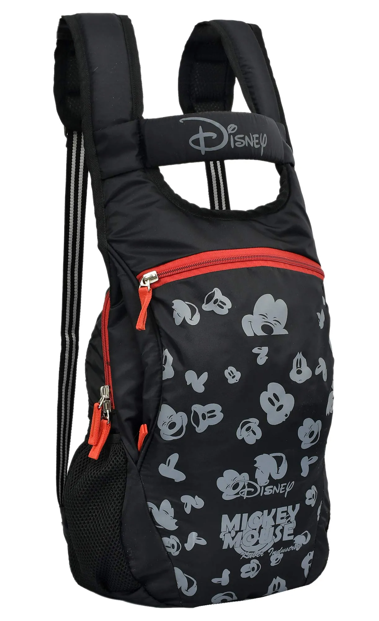 Fun Homes Disney Print 17 inch Polyster Waterproof Office Bag,School Bag,College Bag,Unisex Travel Backpack, Black (FUN09907)