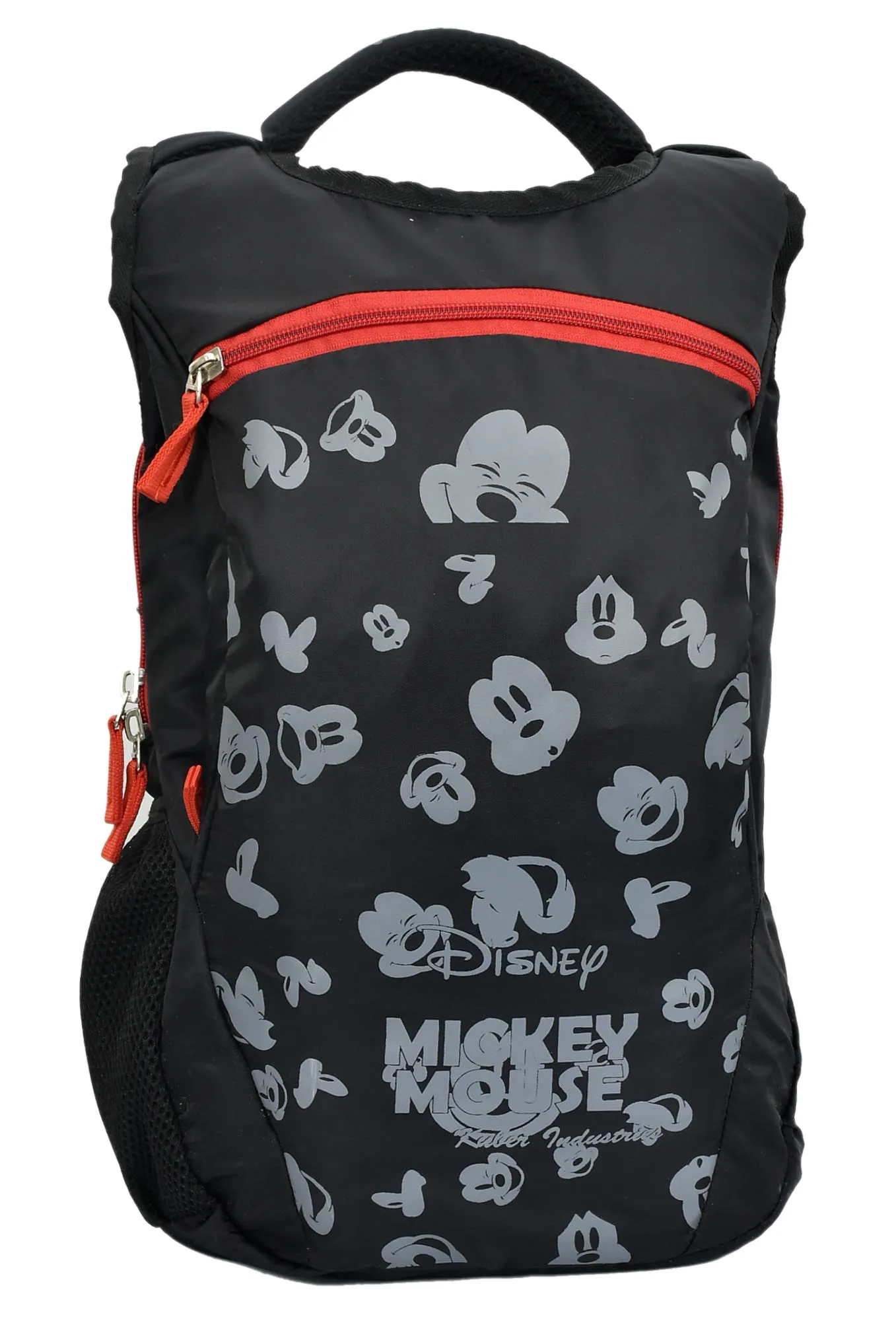 Fun Homes Disney Print 17 inch Polyster Waterproof Office Bag,School Bag,College Bag,Unisex Travel Backpack, Black (FUN09907)