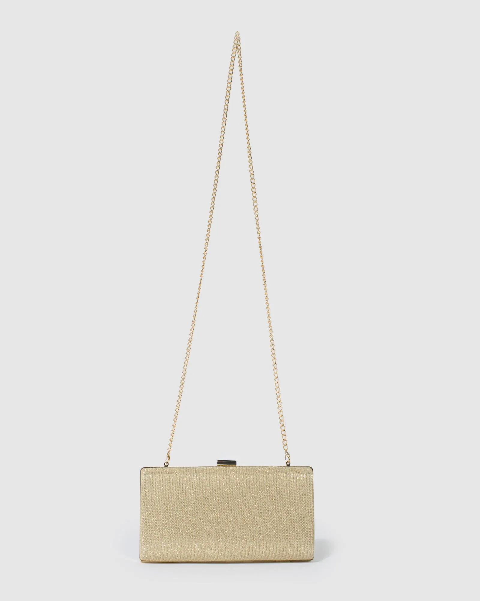 Gold Margot Hardcase Clutch Bag
