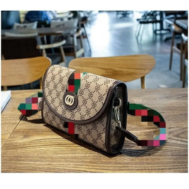 High-end Trendy Luxury Cross Body Envelope Bag with Monogram Pattern
