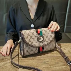 High-end Trendy Luxury Cross Body Envelope Bag with Monogram Pattern