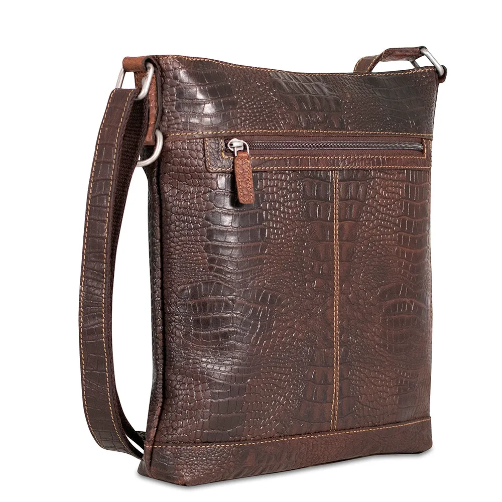 Hornback Croco Crossbody Bag #HB312