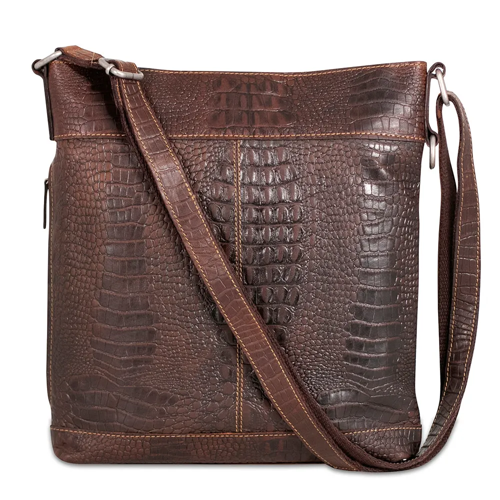 Hornback Croco Crossbody Bag #HB312