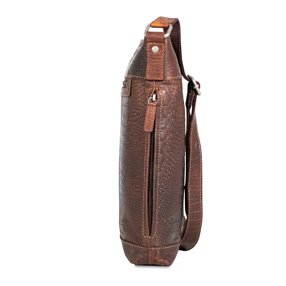 Hornback Croco Crossbody Bag #HB312