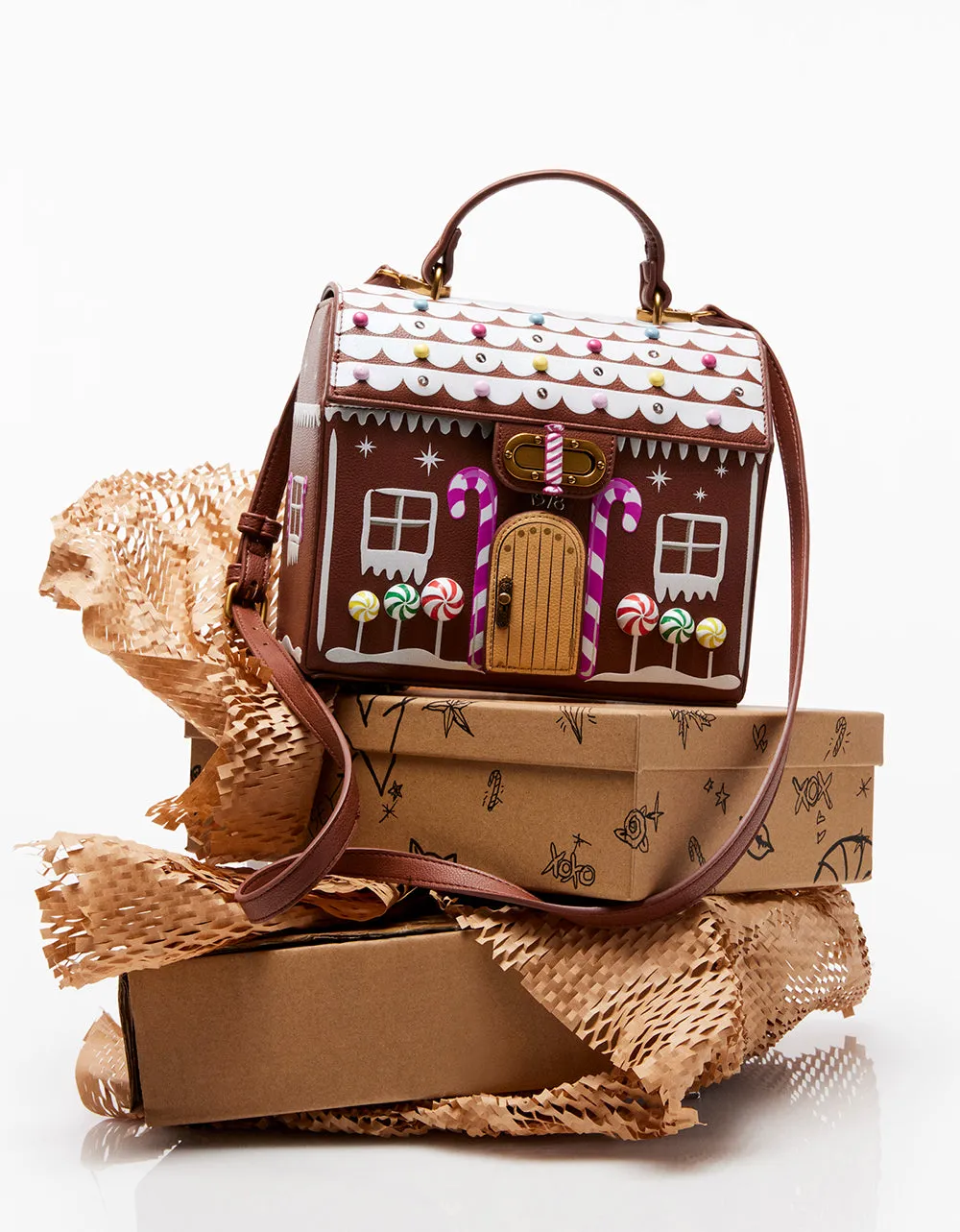 KITSCH GINGERBREAD HOUSE CROSSBODY MULTI