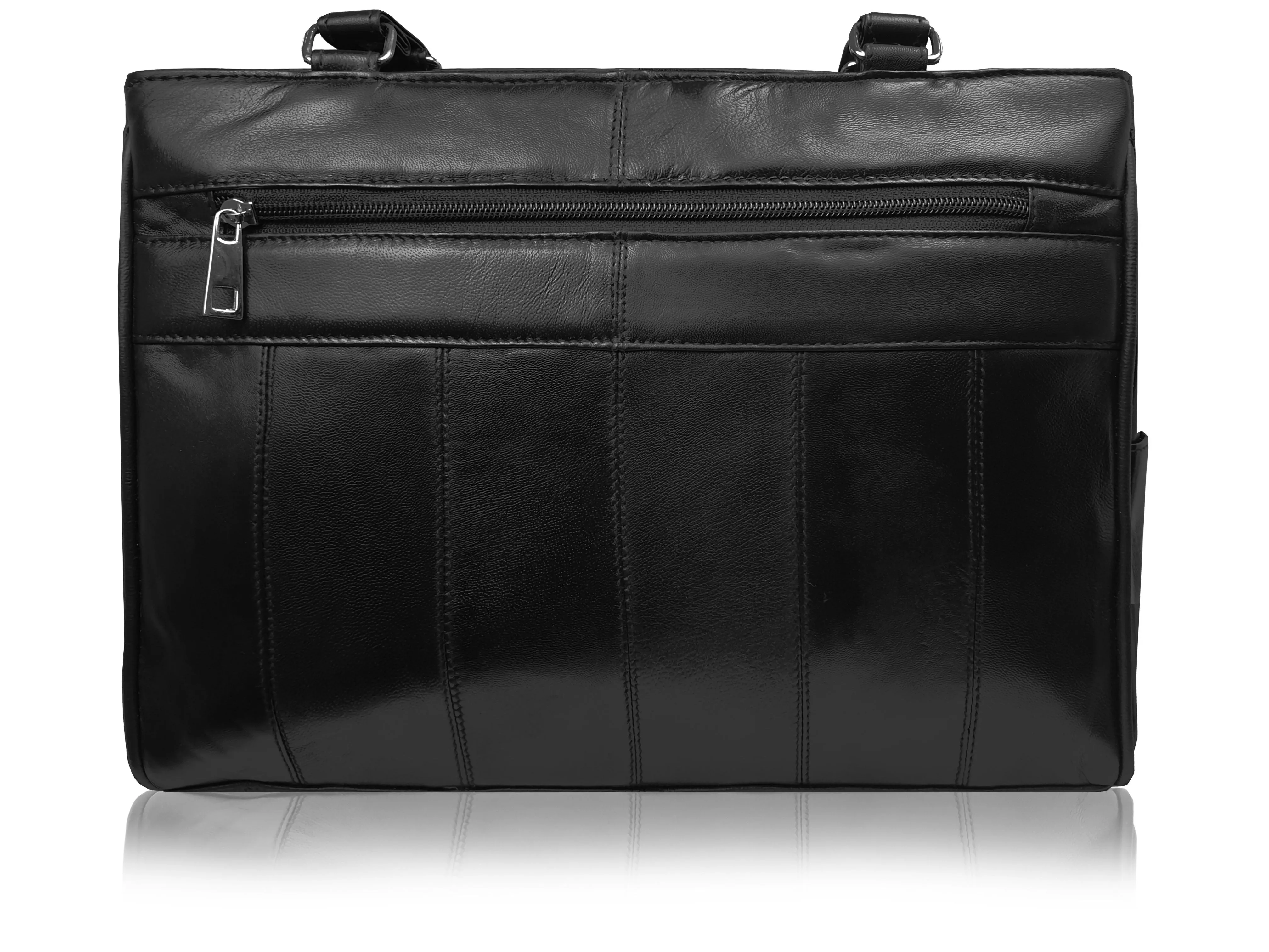 Ladies Leather Handbag, Women's Designer Black Shoulder Hand Bag QL173