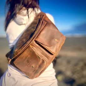 Leather Crossbody Bag Gaucho - Chest Bag for men & women