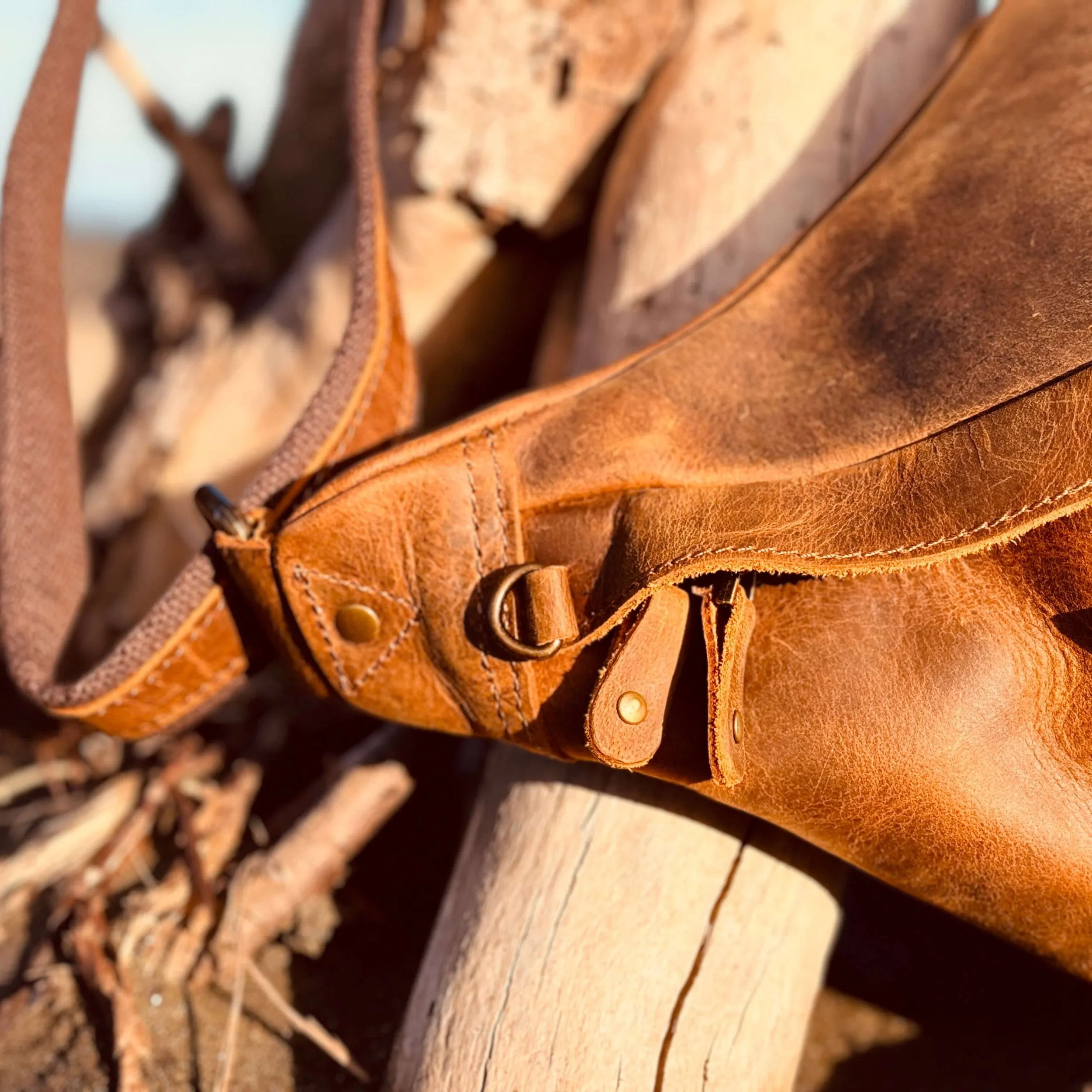 Leather Crossbody Bag Gaucho - Chest Bag for men & women