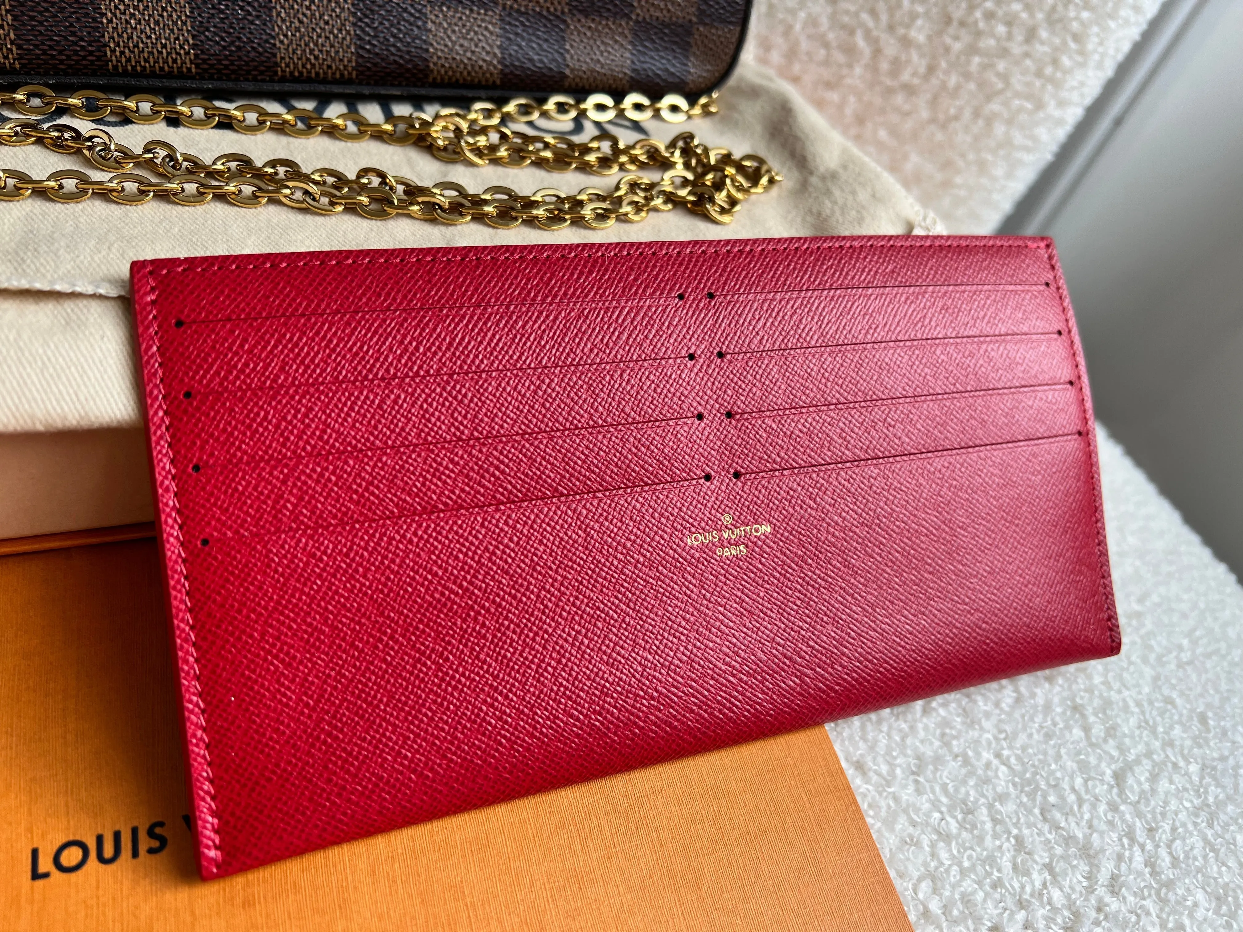 Louis Vuitton Felicie Pochette Damier Ebene (RRP £1060)