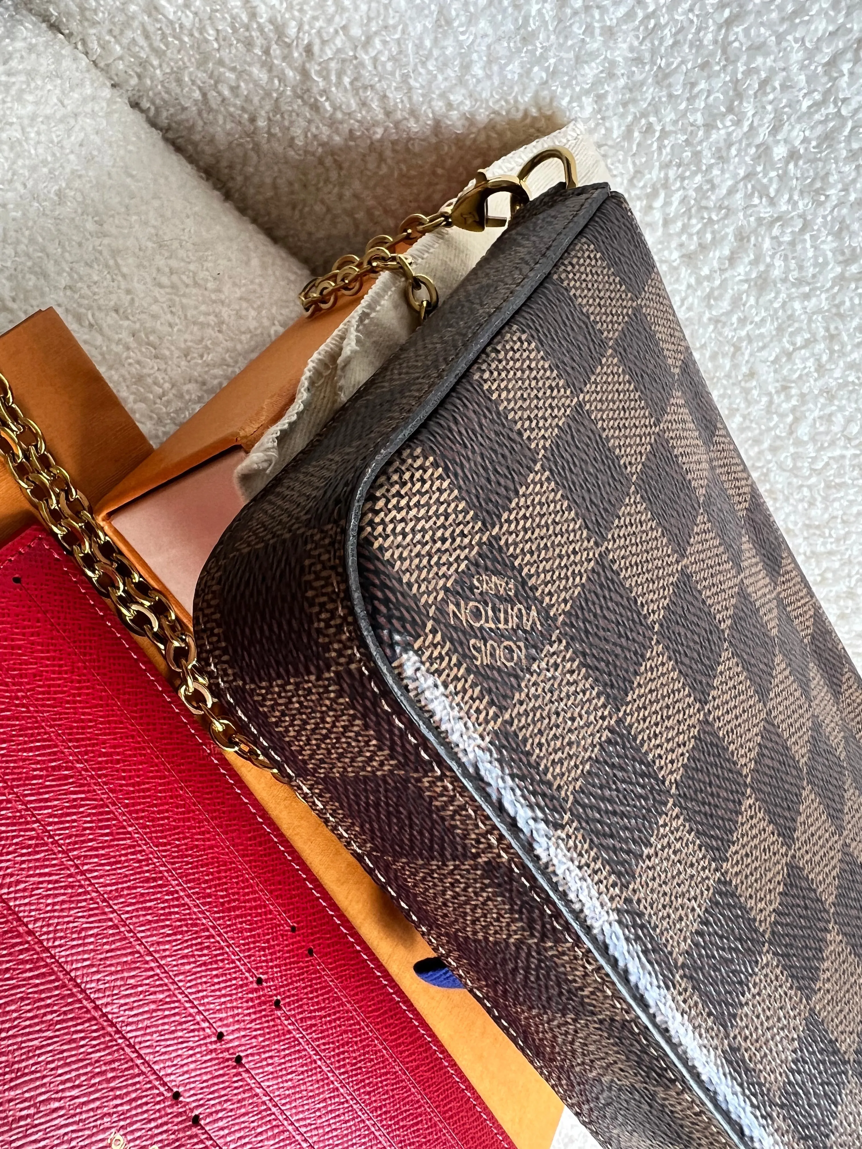 Louis Vuitton Felicie Pochette Damier Ebene (RRP £1060)