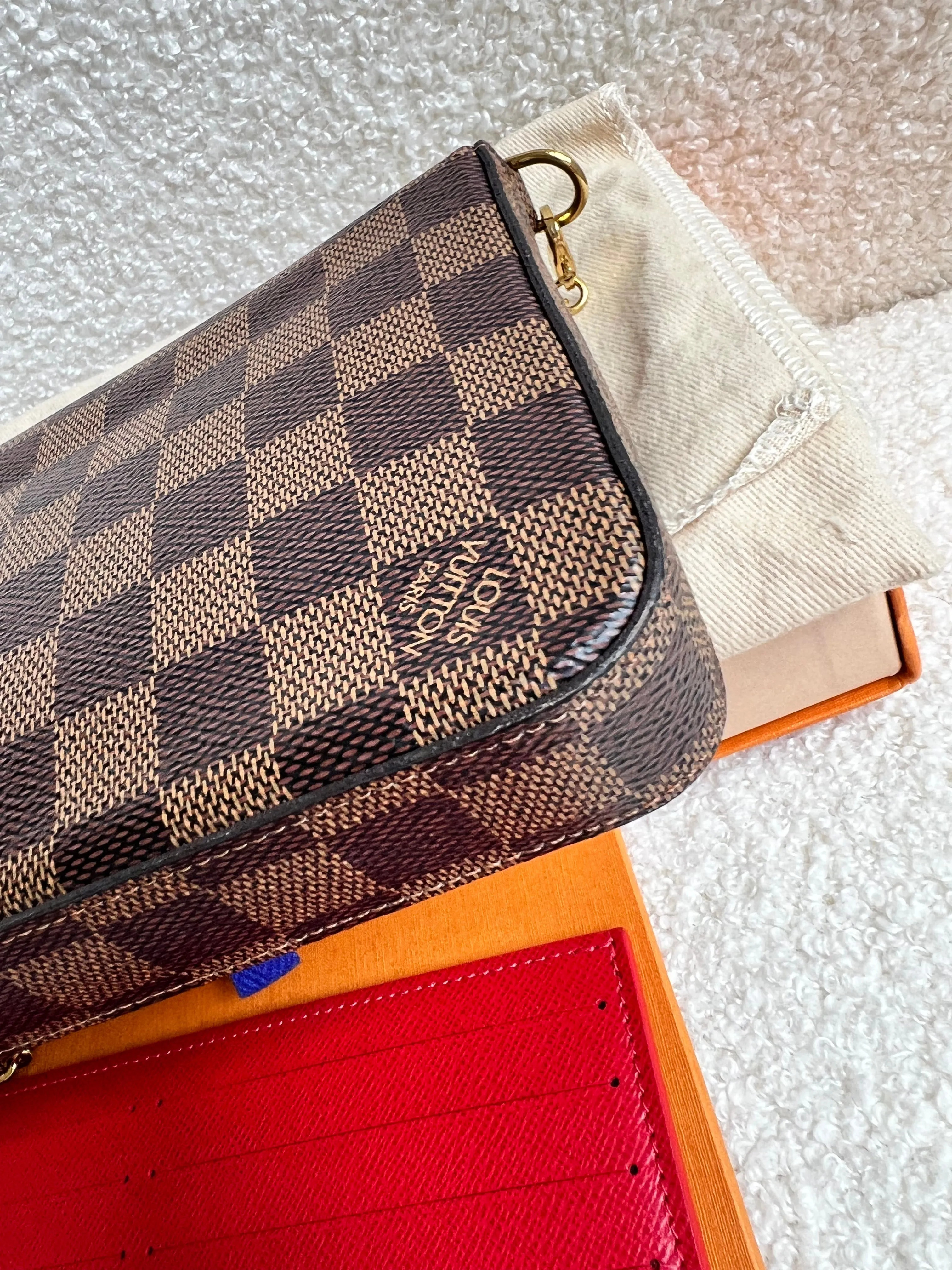 Louis Vuitton Felicie Pochette Damier Ebene (RRP £1060)