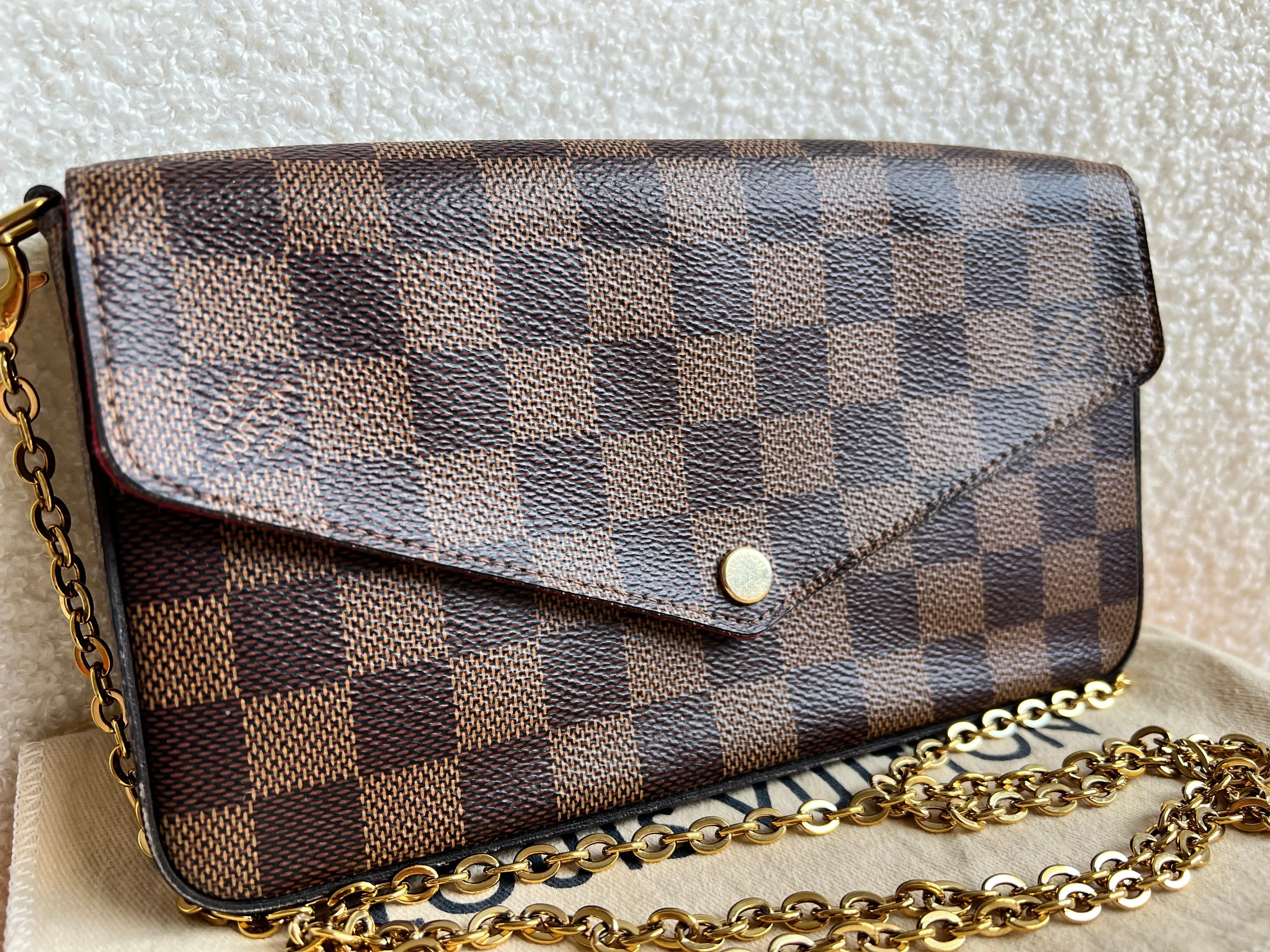 Louis Vuitton Felicie Pochette Damier Ebene (RRP £1060)