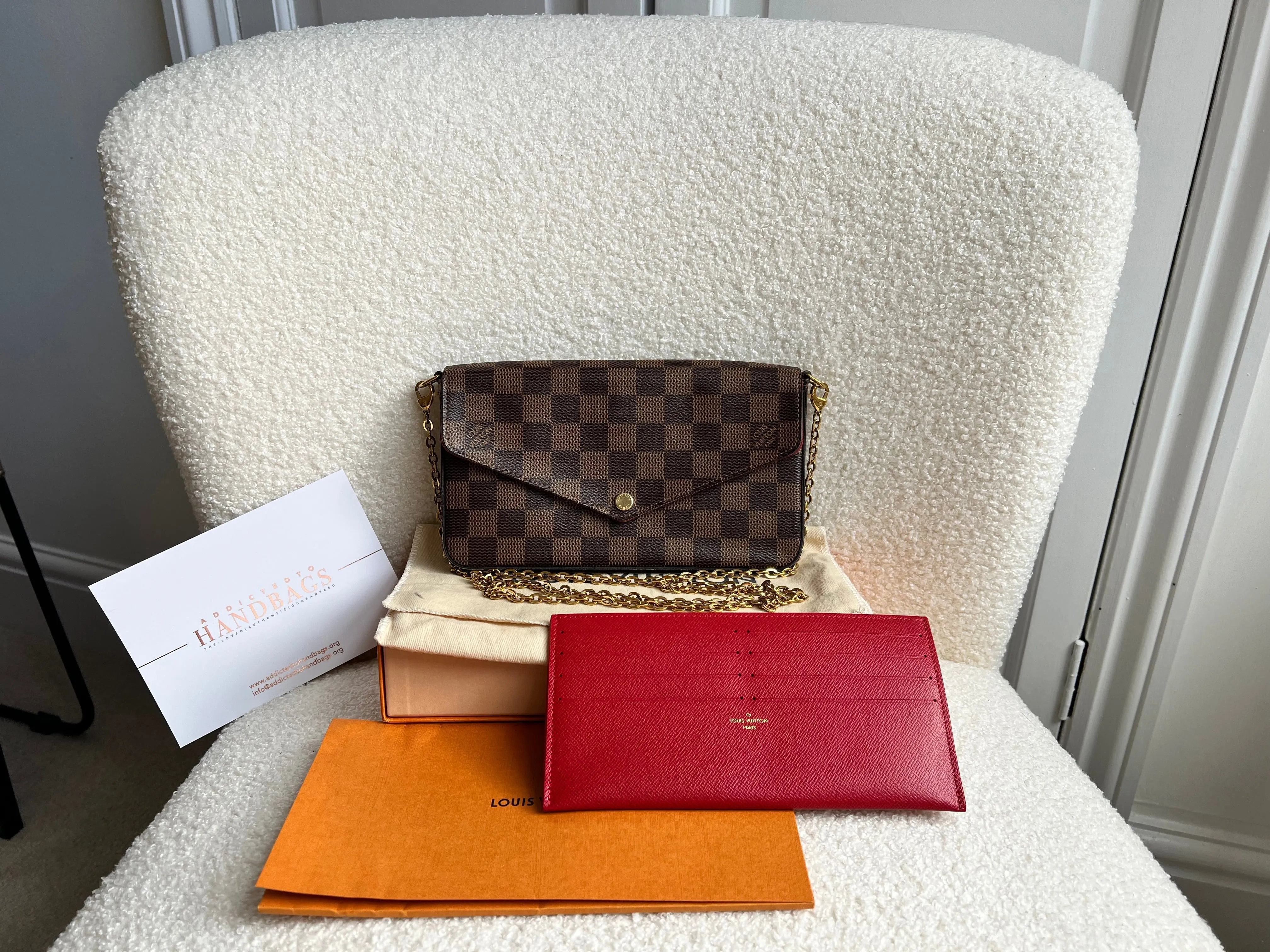 Louis Vuitton Felicie Pochette Damier Ebene (RRP £1060)