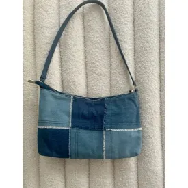 Melanie Denim Patchwork Bag