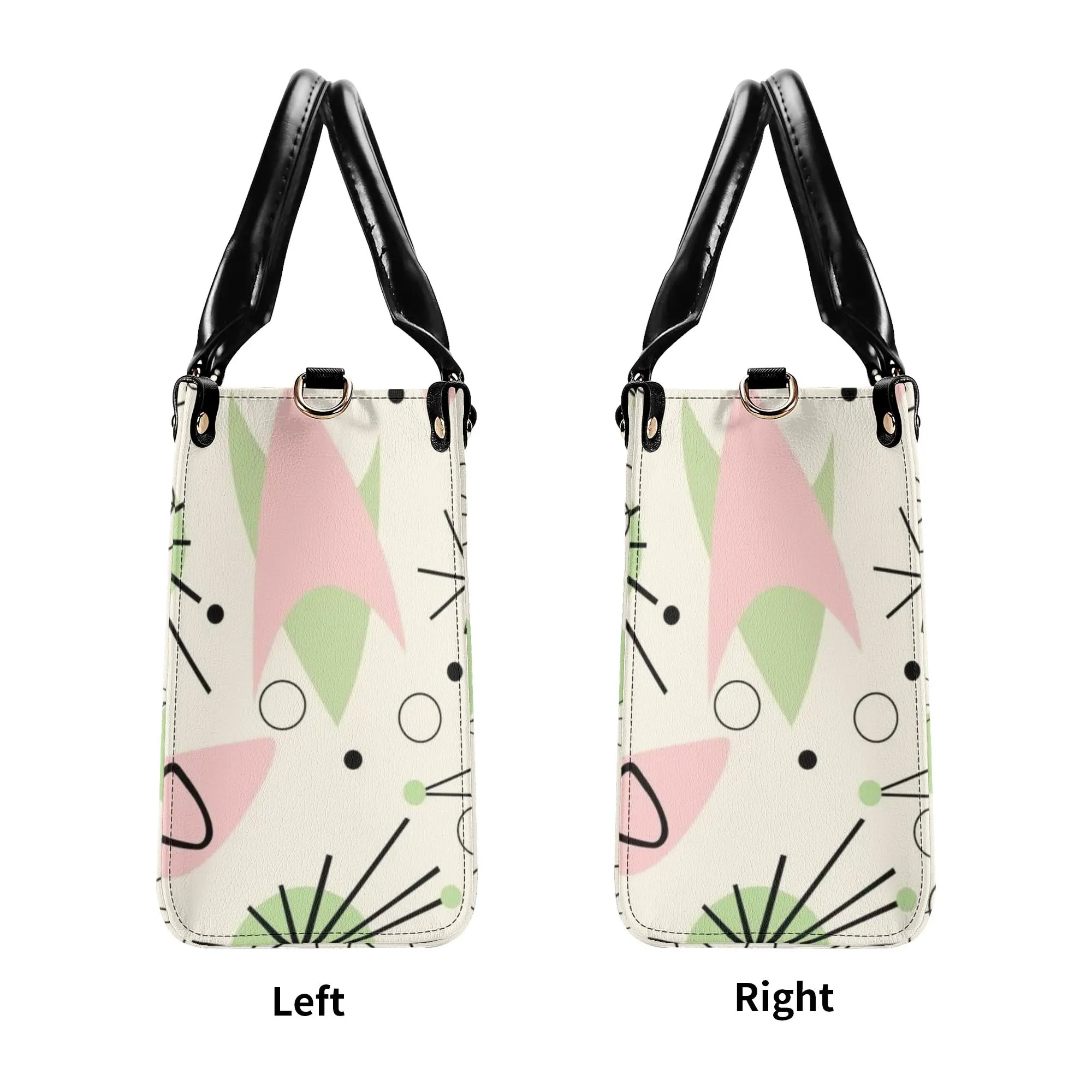 Mid Century Modern Handbag Atomic Cat, Kitschy Mod Starburst Designed