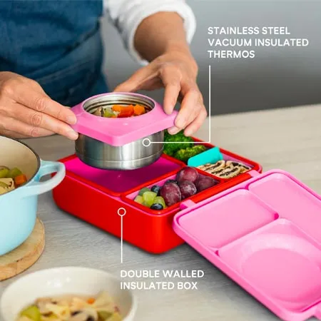 OmieBox 2.0 Smarter Bundle - Bento Box, Tote & Cutlery