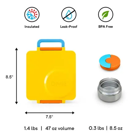 OmieBox 2.0 Smarter Bundle - Bento Box, Tote & Cutlery