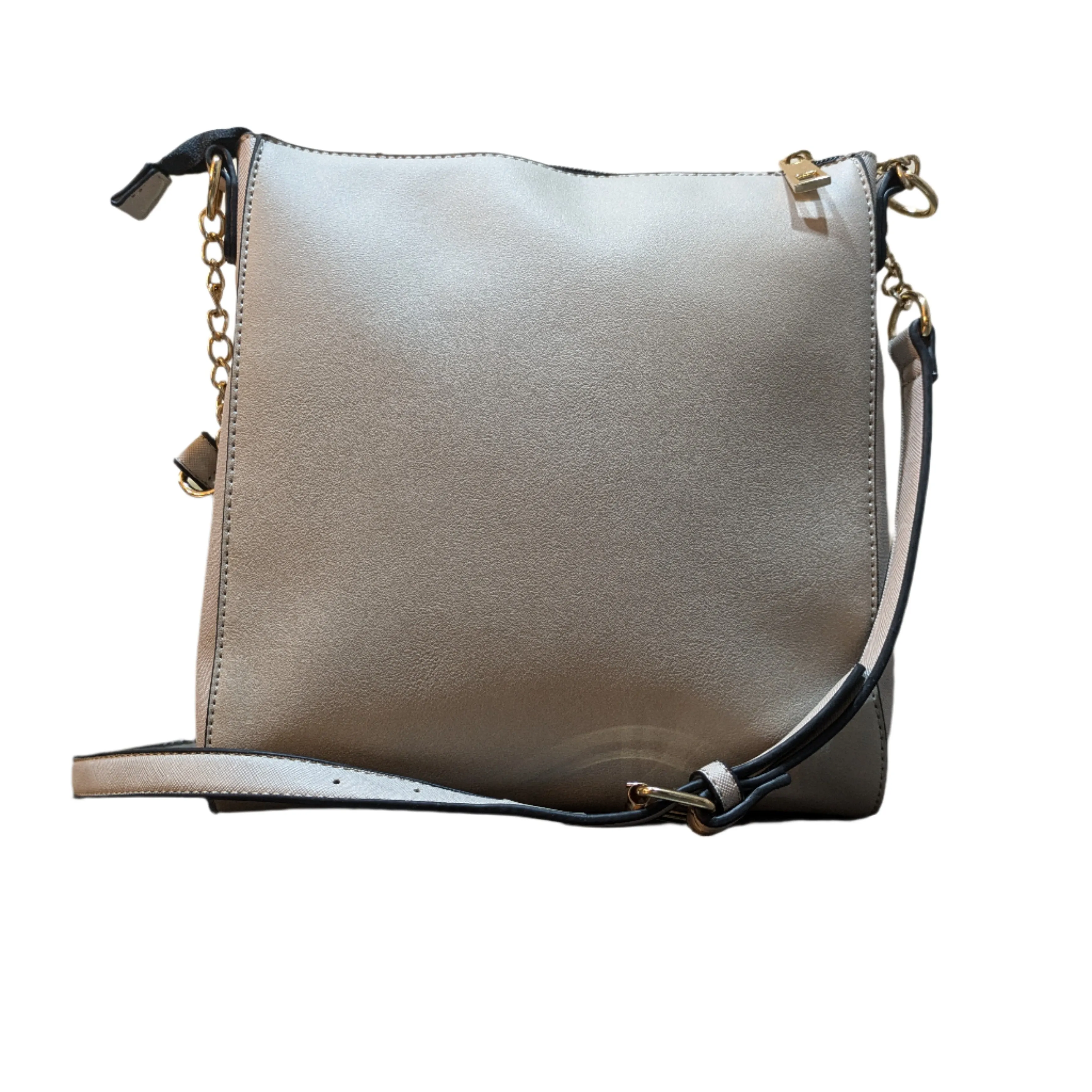 River Island Beige Panelled Zip Cross Body Bag