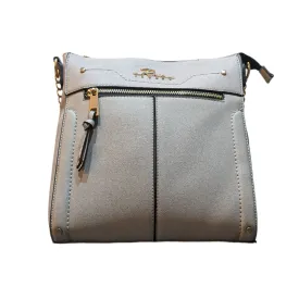 River Island Beige Panelled Zip Cross Body Bag