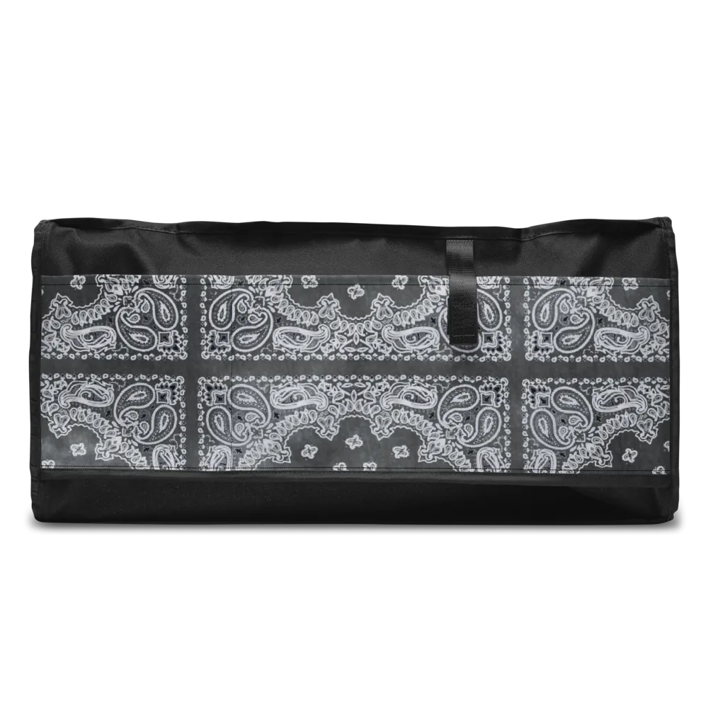 ROYAL ICONIC | Bandana Flag Tie Dye Duffle Bag Dope Azz Gray Wash DUFFEL Bag HueMan Gang Workout Gym Bag Duffle Bag Acid Wash Grey