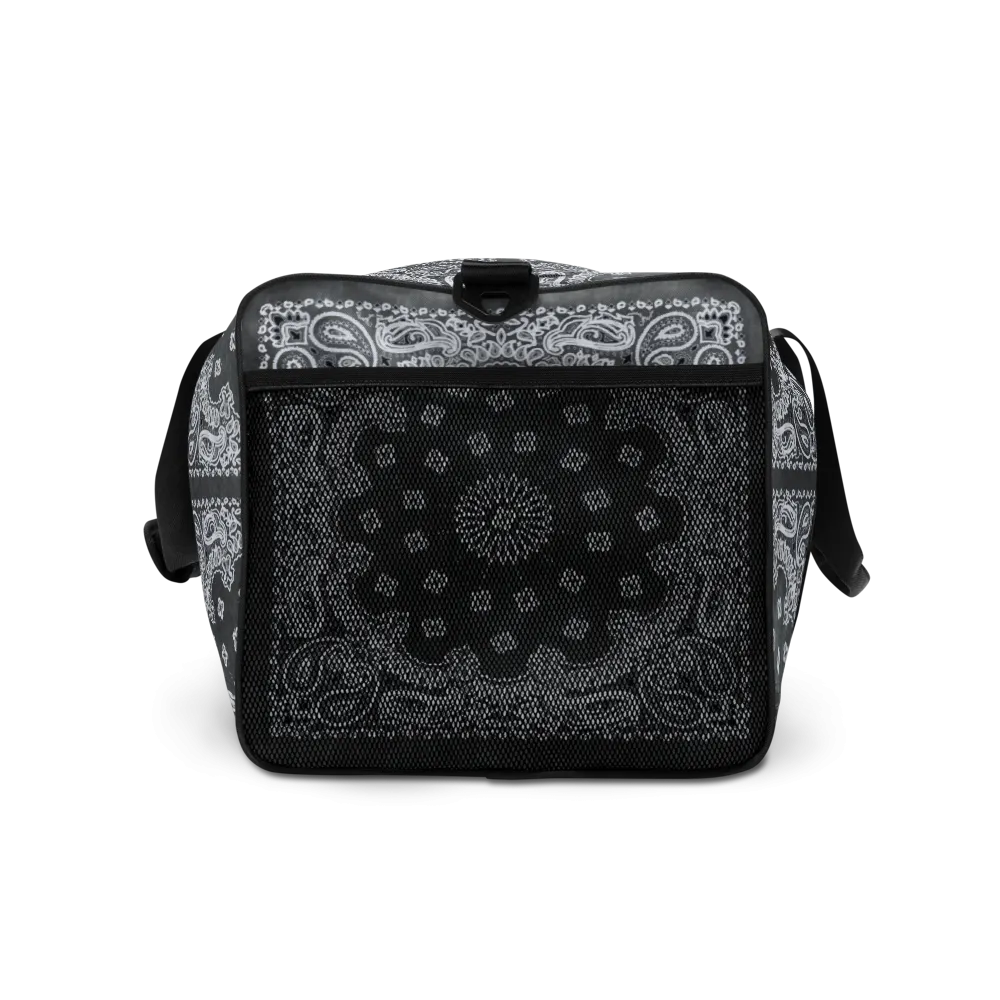 ROYAL ICONIC | Bandana Flag Tie Dye Duffle Bag Dope Azz Gray Wash DUFFEL Bag HueMan Gang Workout Gym Bag Duffle Bag Acid Wash Grey