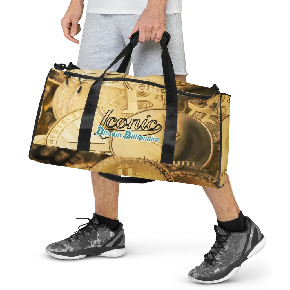 ROYAL ICONIC | Bitcoin Billionaire Money Manifest Duffle Bag The New Economy Iconic BB's Crypto Cash Secure the Bag | Btc Bills Variants