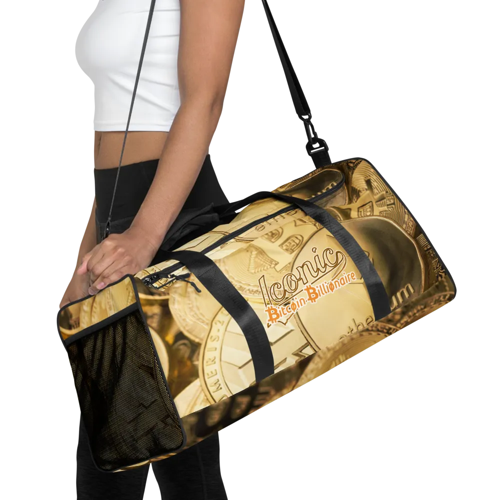 ROYAL ICONIC | Bitcoin Billionaire Money Manifest Duffle Bag The New Economy Iconic BB's Crypto Cash Secure the Bag | Btc Bills Variants