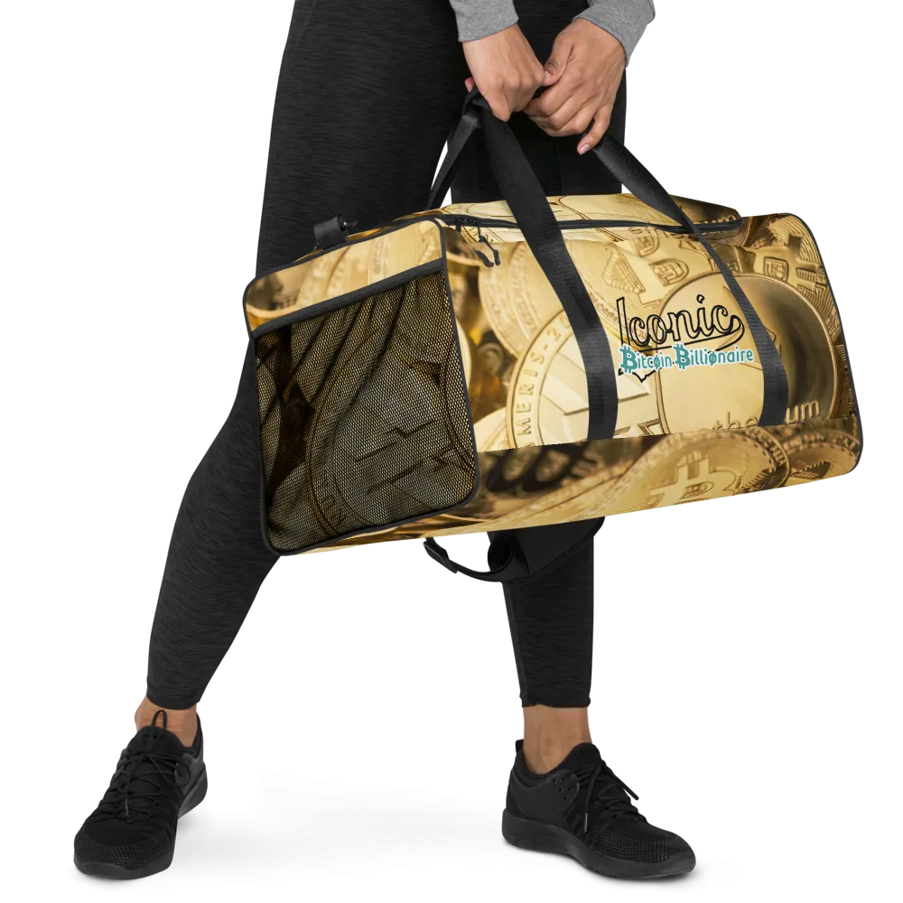 ROYAL ICONIC | Bitcoin Billionaire Money Manifest Duffle Bag The New Economy Iconic BB's Crypto Cash Secure the Bag | Btc Bills Variants