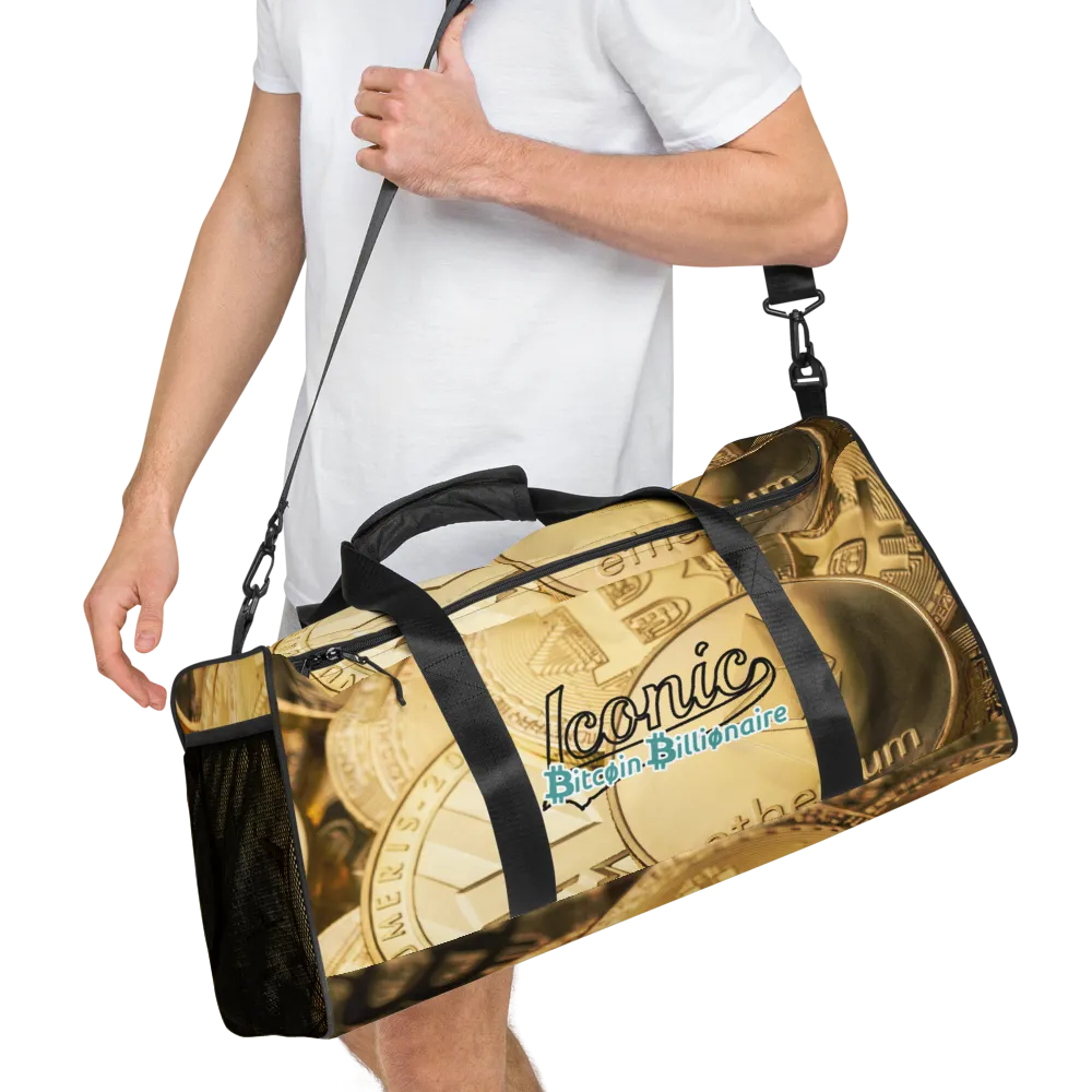 ROYAL ICONIC | Bitcoin Billionaire Money Manifest Duffle Bag The New Economy Iconic BB's Crypto Cash Secure the Bag | Btc Bills Variants