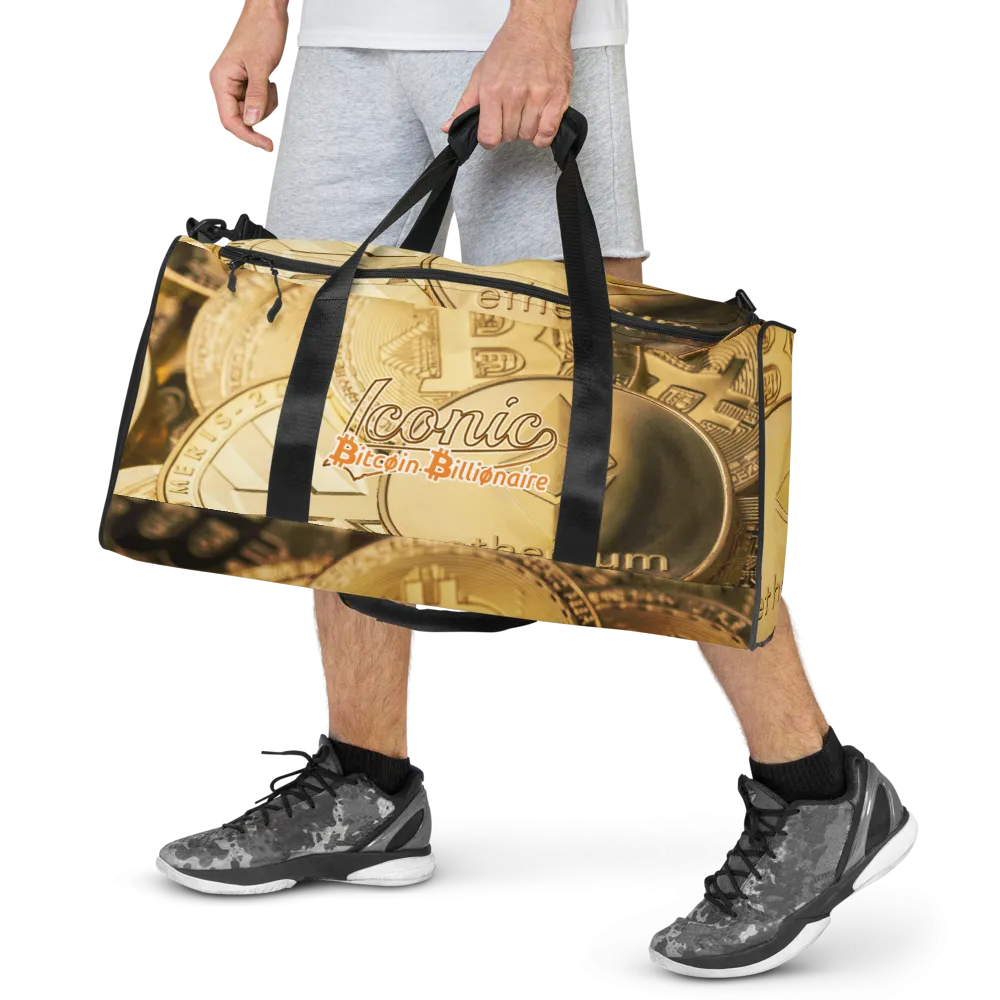 ROYAL ICONIC | Bitcoin Billionaire Money Manifest Duffle Bag The New Economy Iconic BB's Crypto Cash Secure the Bag | Btc Bills Variants