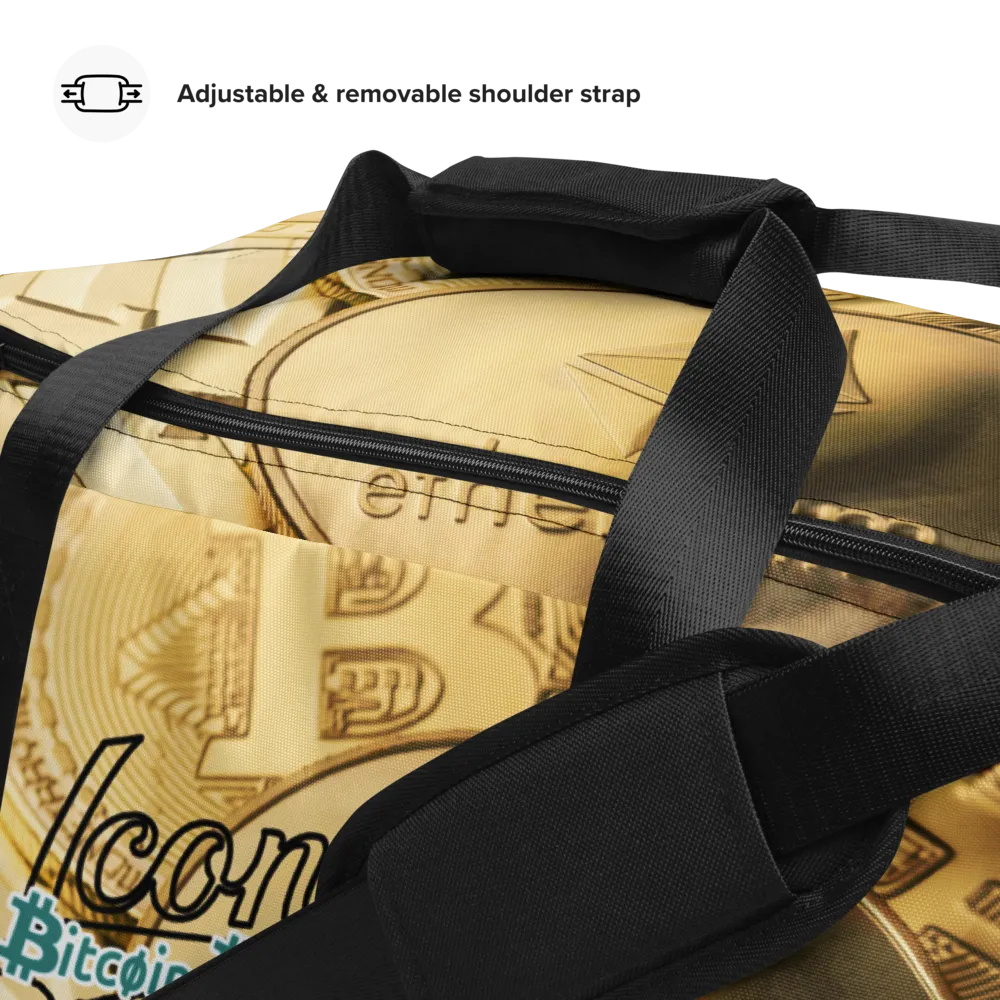 ROYAL ICONIC | Bitcoin Billionaire Money Manifest Duffle Bag The New Economy Iconic BB's Crypto Cash Secure the Bag | Btc Bills Variants