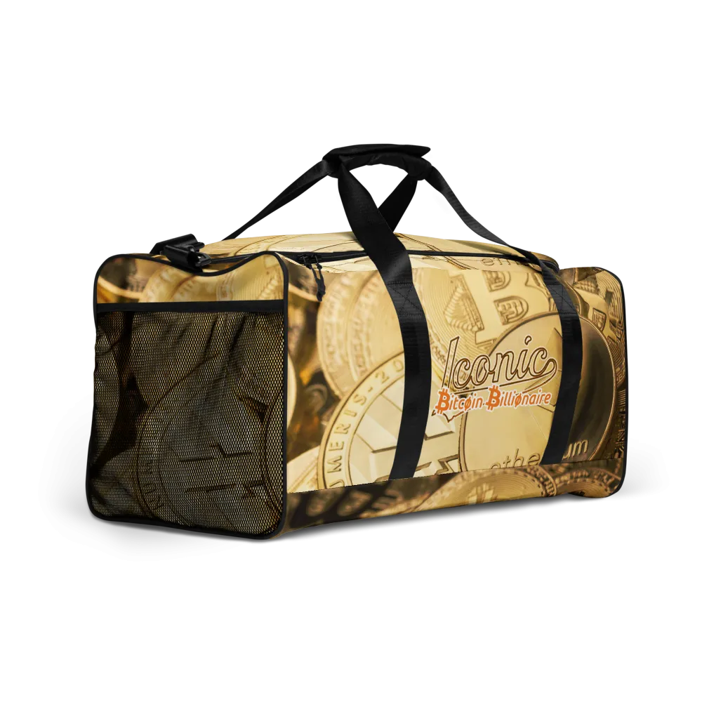 ROYAL ICONIC | Bitcoin Billionaire Money Manifest Duffle Bag The New Economy Iconic BB's Crypto Cash Secure the Bag | Btc Bills Variants