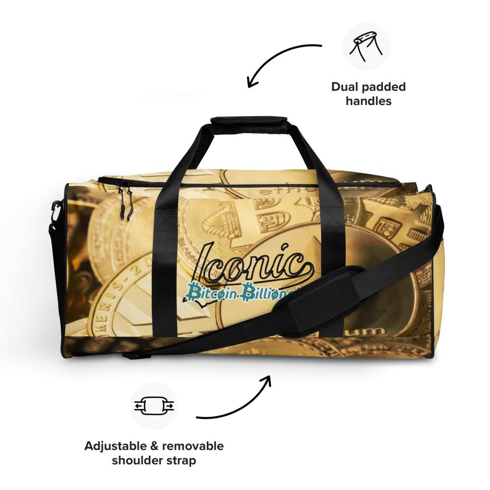 ROYAL ICONIC | Bitcoin Billionaire Money Manifest Duffle Bag The New Economy Iconic BB's Crypto Cash Secure the Bag | Btc Bills Variants