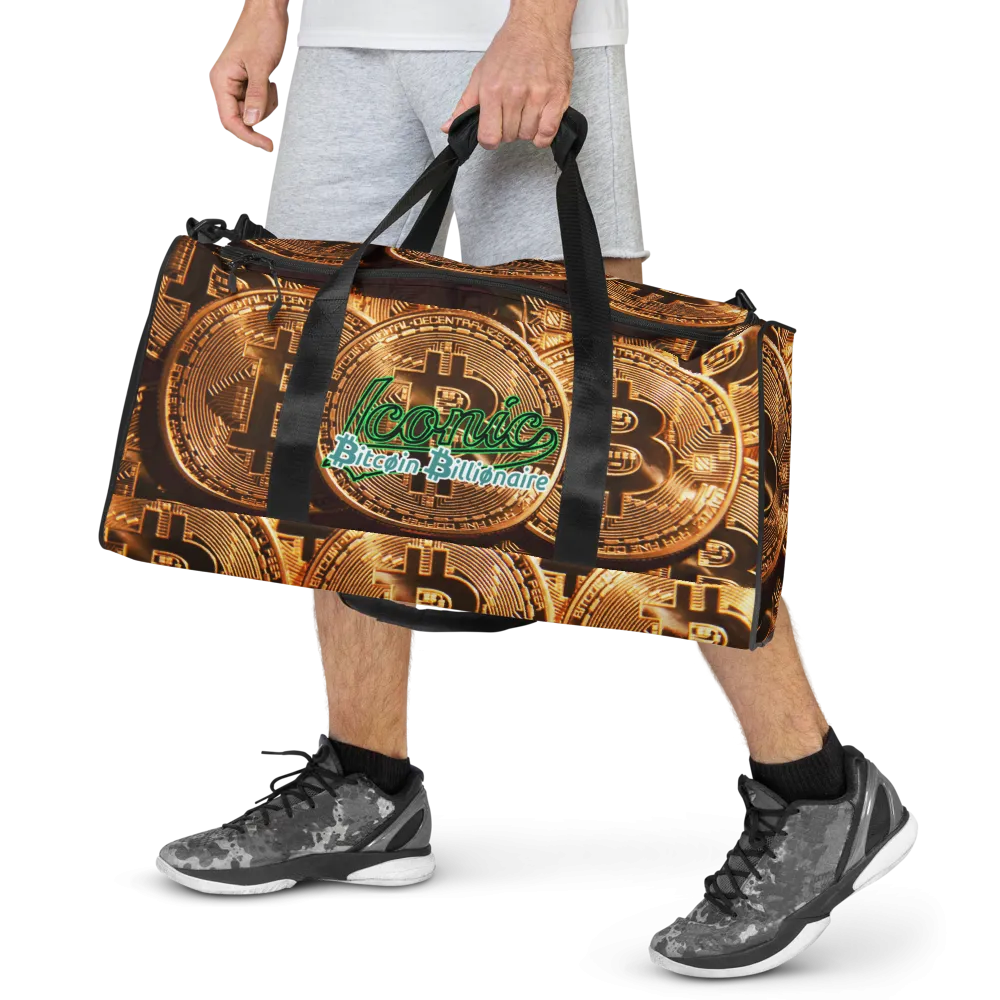 ROYAL ICONIC | Bitcoin Billionaire Money Manifest Duffle Bag The New Economy Iconic BB's Crypto Cash Secure the Bag | Btc Digital Gold Variants