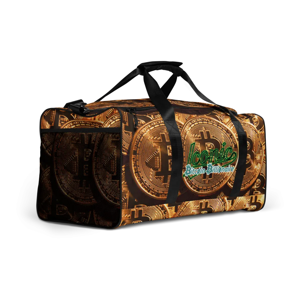 ROYAL ICONIC | Bitcoin Billionaire Money Manifest Duffle Bag The New Economy Iconic BB's Crypto Cash Secure the Bag | Btc Digital Gold Variants