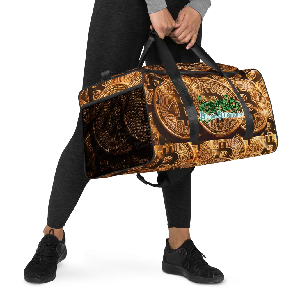 ROYAL ICONIC | Bitcoin Billionaire Money Manifest Duffle Bag The New Economy Iconic BB's Crypto Cash Secure the Bag | Btc Digital Gold Variants